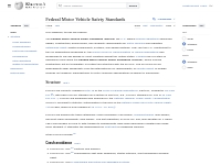 Federal Motor Vehicle Safety Standards - Wikipedia