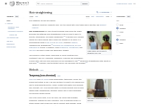 Hair straightening - Wikipedia