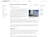 Phase I environmental site assessment - Wikipedia