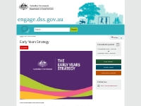 Early Years Strategy | engage.dss.gov.au