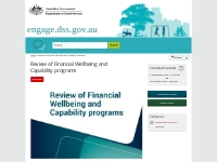 Review of Financial Wellbeing and Capability programs | engage.dss.gov