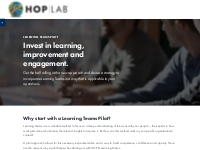 Run a Learning Teams Pilot | HOPLAB