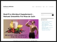 Is Pre workout Smoothie Good for Muscle Gain? [The Truth]