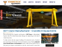 EOT Crane Manufacturer, Supplier and Exporter in India