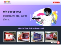 Mobile Van Advertising | Canter Van Advertising | Eumaxindia