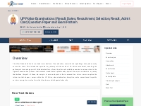 UP Police Examinations | Result, Dates, Selection, Admit Card