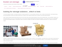 looking for storage solutions , which is best. - Exeter uni storage