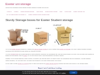 Sturdy Storage boxes for Exeter Student storage - Exeter uni storage