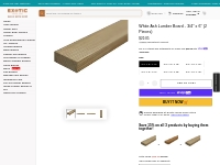        Whit Ash Cutting Board Blocks/ Lumber Board - 3/4  x 6  (2 Piec
