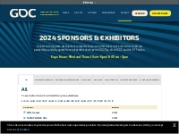 2024 Sponsors   Exhibitors | GDC |  Game Developers Conference