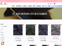     Buy Plain Denim Lycra Fabric Online At Fabricdekho.com