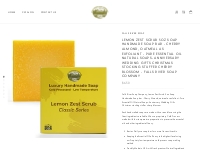        Handmade Lemon Zest Scrub Soap Bar (5 Oz) | Falls River Soap