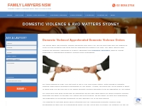 Domestic Violence and AVO Family Lawyers Sydney Call 02 8084 2764