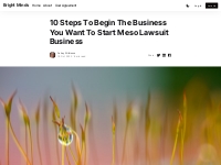 10 Steps To Begin The Business You Want To Start Meso Lawsuit Business