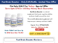 Fast Brain Booster (USA Official) Get 72.2% Off Today