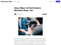 Easy Ways to Find Kratom Retailers Near You