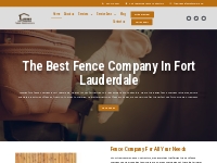 Fence Company - Fort Lauderdale Fence Contractors
