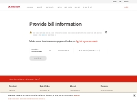 Provide bill information