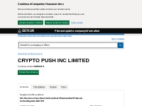 CRYPTO PUSH INC LIMITED overview - Find and update company information