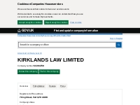 KIRKLANDS LAW LIMITED overview - Find and update company information -