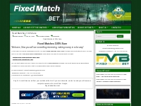 FIXED MATCHES FOOTBALL 100% SURE - soccer predictions, get fixed match