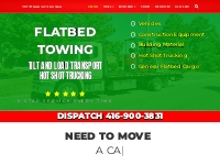 Flatbed Tow Truck | Tilt and Load Service | FlatbedTowing.ca