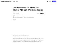 20 Resources To Make You Better At Sash Windows Repair