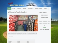 Fore Golfers Only, St. Thomas, Ontario, New and Used Golf Clubs, Bags 