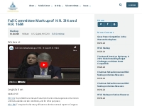 Full Committee Markup of H.R. 314 and H.R. 1684 - Committee on Foreign