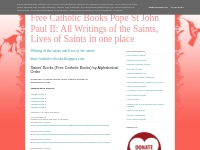 Free Catholic Books Pope St John Paul II: All Writings of the Saints, 