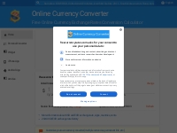 Free Online Exchange Rates Conversion Calculator