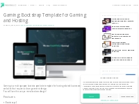 Gaming: Bootstrap Template for Gaming and Hosting - FreeHTML5.co