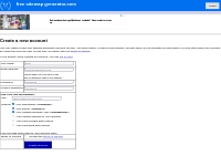 Create a new account - Free Sitemap Generator