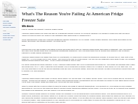 What's The Reason You're Failing At American Fridge Freezer Sale