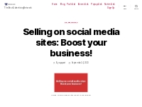 Selling On Social Media Sites: Boost Your Business! - Froggy Ads