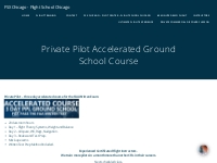 Private Pilot Accelerated Ground School Course   FSX Chicago   Flight 