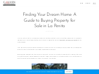 Finding Your Dream Home: A Guide to Buying Property for Sale in La Pen
