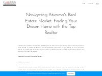 Navigating Aticama's Real Estate Market: Finding Your Dream Home with 