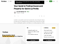 Your Guide to Finding Houses and Property for Sale in La Penita | by G