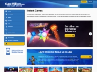 Play Instant Games at Euro-Millions.com
