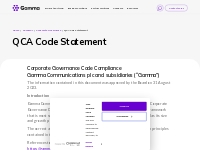 QCA Code Statement - Gamma