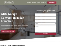 ADU Garage Conversion San Francisco CA - Rhino Garage Conversion San F