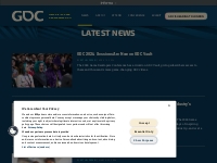 Latest News | GDC | Game Developers Conference