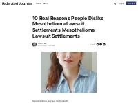 10 Real Reasons People Dislike Mesothelioma Lawsuit Settlements Mesoth