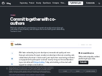 Commit together with co-authors - The GitHub Blog