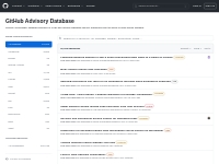 GitHub Advisory Database · GitHub