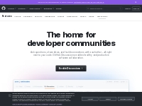 GitHub Discussions · Developer Collaboration   Communication Tool ·  G