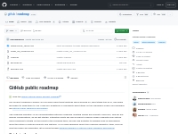 GitHub - github/roadmap: GitHub public roadmap