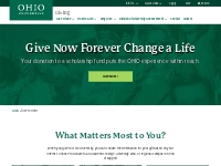 Give to Ohio University | Ohio University