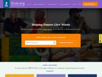   	Charity Landing Page
